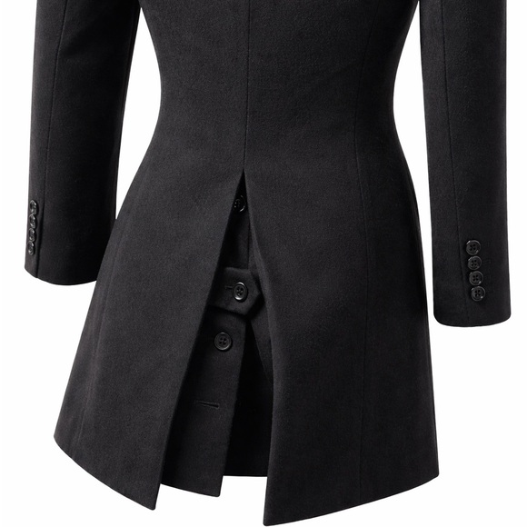 Attachment wool structured coat - Picture 3 of 6